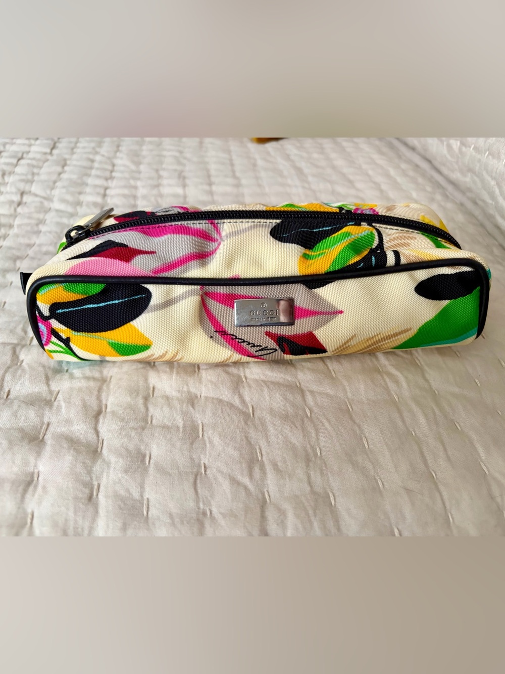 Gucci Floral cosmetic bag pouch